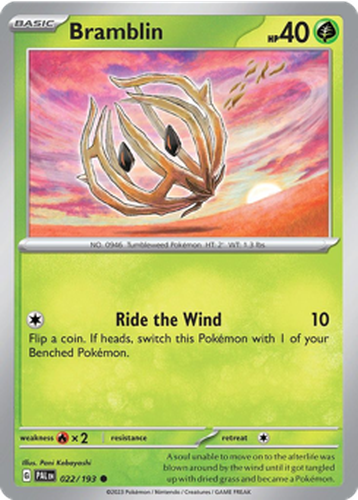 Bramblin #22 from Paldea Evolved - Common - Illustrated by Pani Kobayashi