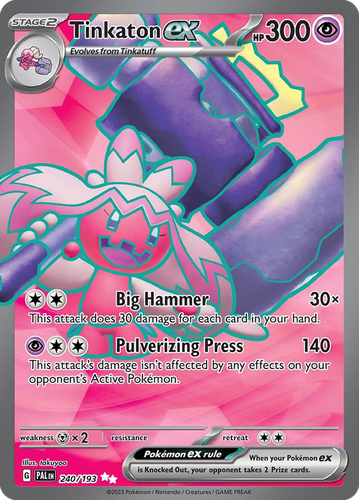 Tinkaton ex 240, Paldea Evolved