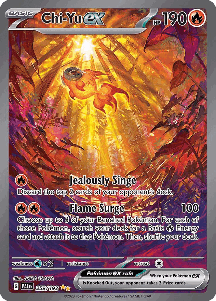 Chi-Yu ex #259 from Paldea Evolved - Special Illustration Rare - Illustrated by AKIRA EGAWA