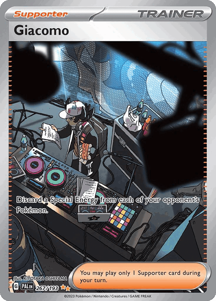 Giacomo #267 from Paldea Evolved - Special Illustration Rare - Illustrated by KIYOTAKA OSHIYAMA