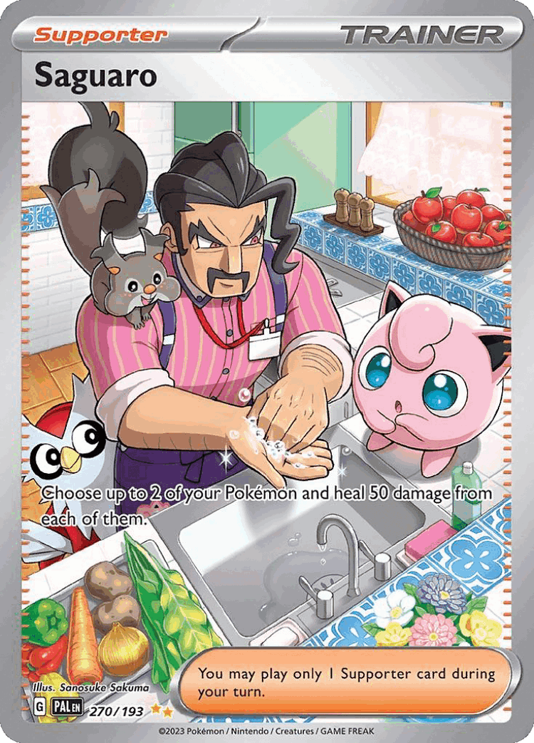 Saguaro #270 from Paldea Evolved - Special Illustration Rare - Illustrated by Sanosuke Sakuma