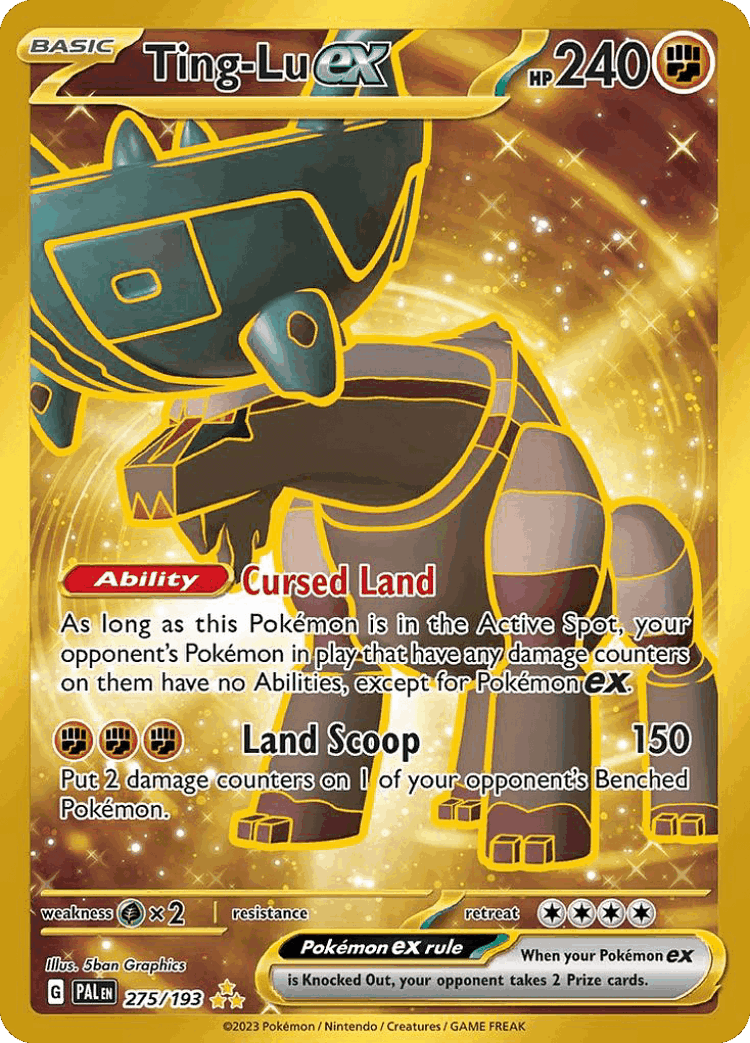Ting-Lu ex #275 from Paldea Evolved - Hyper Rare - Illustrated by 5ban Graphics