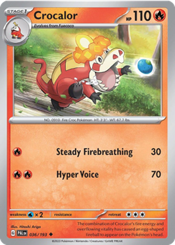 Crocalor 36, Paldea Evolved