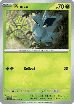 Pineco Pokémon TCG card art