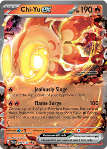 Chi-Yu ex #40 from Paldea Evolved - Double Rare - Illustrated by 5ban Graphics