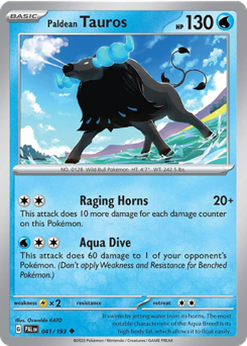 Paldean Tauros 41, Paldea Evolved
