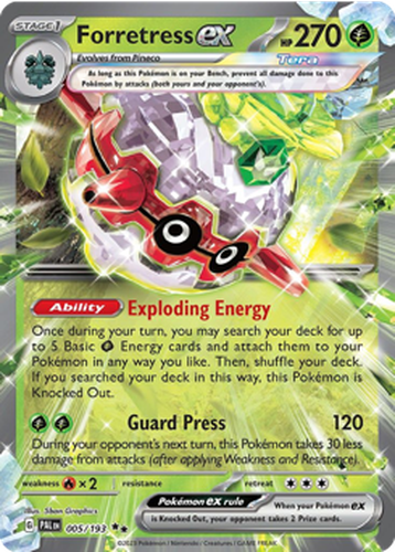 Forretress ex #5 from Paldea Evolved - Double Rare - Illustrated by 5ban Graphics