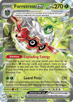 Forretress ex Pokémon TCG card art