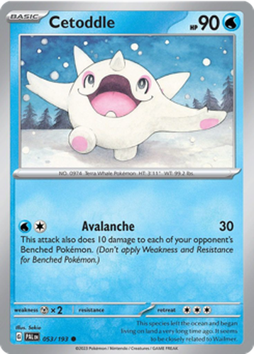 Cetoddle #53 from Paldea Evolved - Common - Illustrated by Sekio