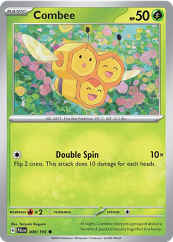 Combee #8 from Paldea Evolved - Common - Illustrated by Yoriyuki Ikegami