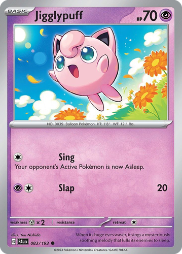 Jigglypuff #83 from Paldea Evolved - Common - Illustrated by Yuu Nishida