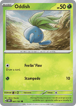 Oddish Pokémon TCG card art