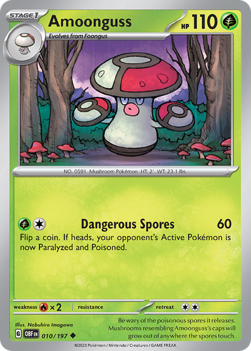 Amoonguss Pokémon TCG card art