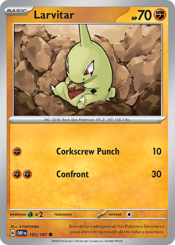 Larvitar 105, Obsidian Flames