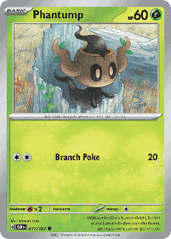 Phantump Pokémon TCG card art