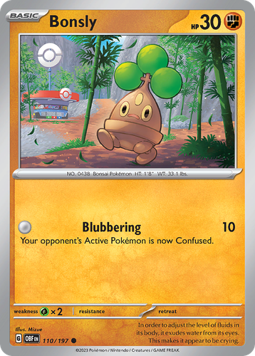 Bonsly 110, Obsidian Flames