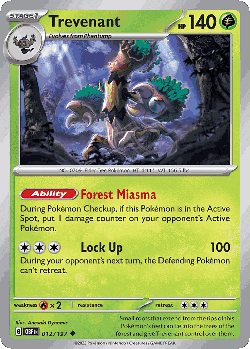 Trevenant Pokémon TCG card art