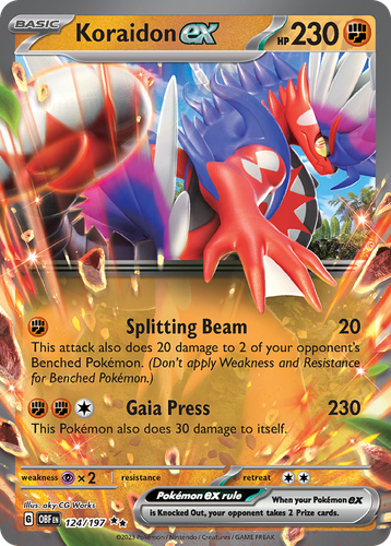 Koraidon ex 124, Obsidian Flames