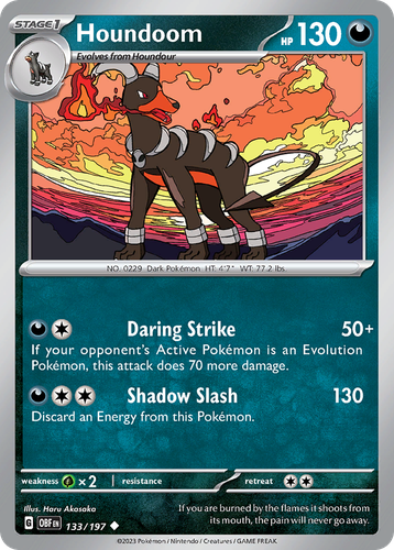 Houndoom 133, Obsidian Flames