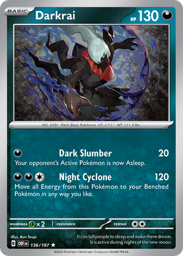 Darkrai 136, Obsidian Flames