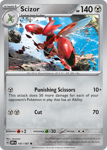 Scizor 141, Obsidian Flames