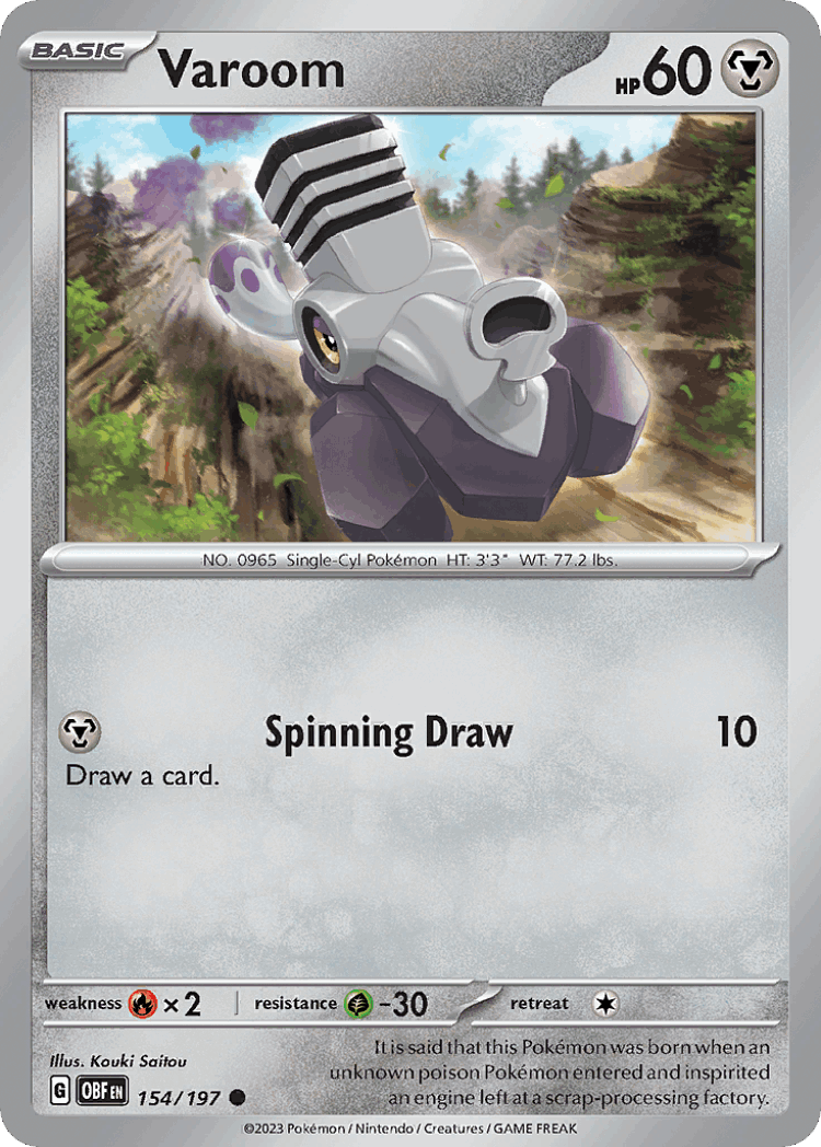 Varoom #154 from Obsidian Flames - Common - Illustrated by Kouki Saitou