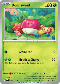 Bounsweet Pokémon TCG card art