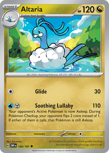 Altaria 160, Obsidian Flames