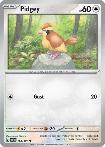 Pidgey 162, Obsidian Flames