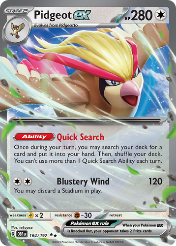 Pidgeot ex 164, Obsidian Flames