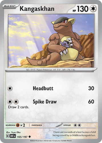 Kangaskhan 165, Obsidian Flames