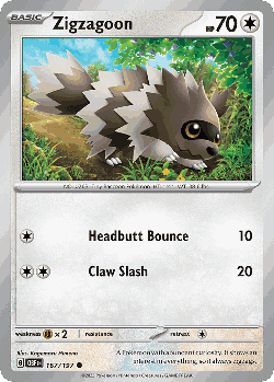 Zigzagoon 167, Obsidian Flames