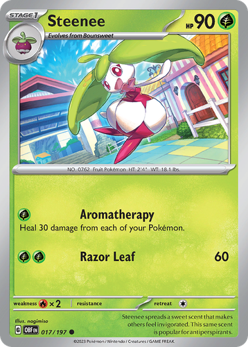 Steenee Pokémon TCG card art
