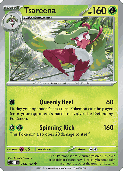 Tsareena Pokémon TCG card art