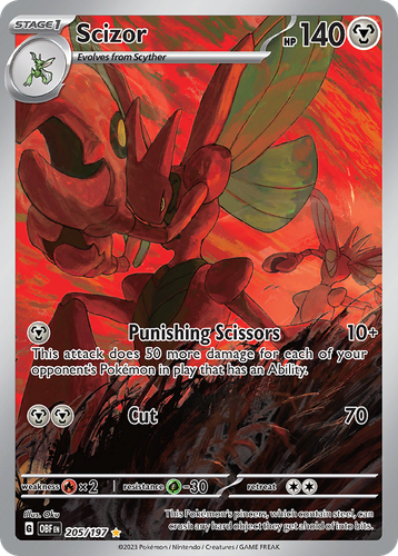 Scizor 205, Obsidian Flames