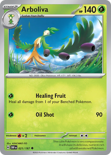 Arboliva Pokémon TCG card art