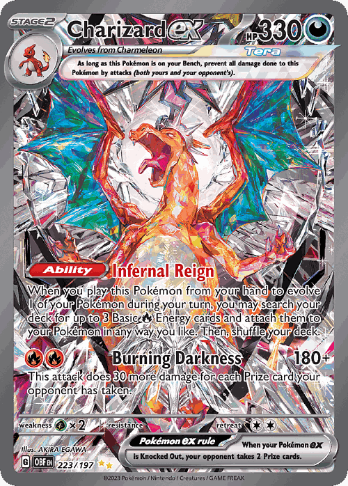 Charizard ex card art