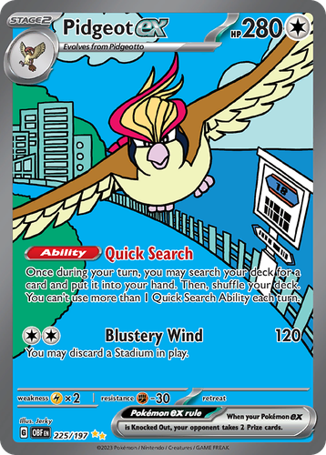 Pidgeot ex 225, Obsidian Flames