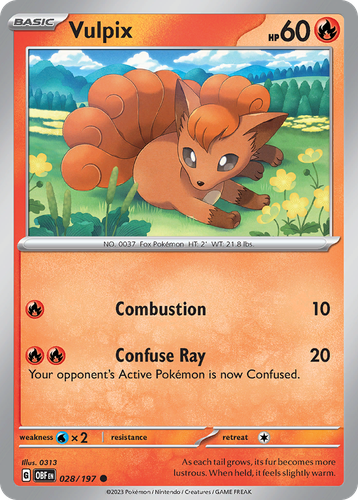 Vulpix 28, Obsidian Flames