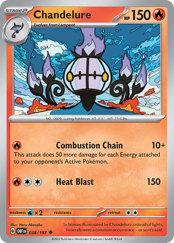 Chandelure 38, Obsidian Flames