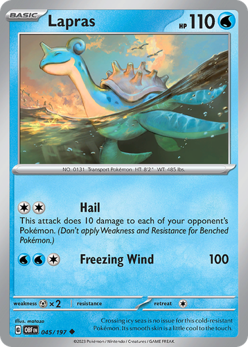 Lapras 45, Obsidian Flames