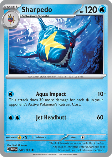 Sharpedo 47, Obsidian Flames
