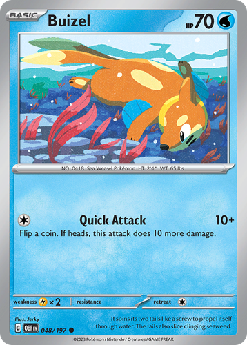 Buizel 48, Obsidian Flames