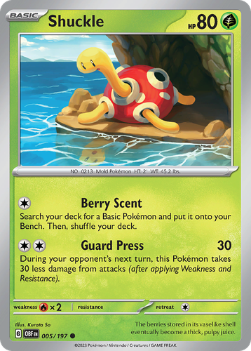 Shuckle Pokémon TCG card art