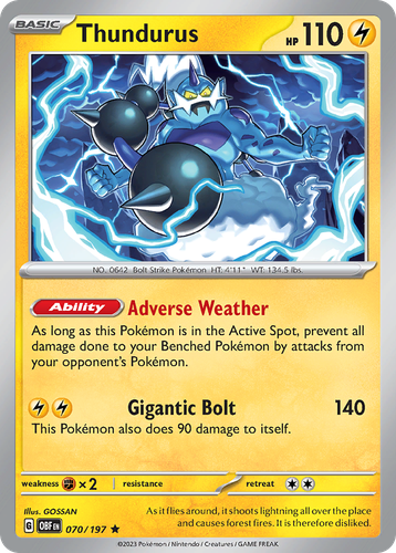 Thundurus 70, Obsidian Flames
