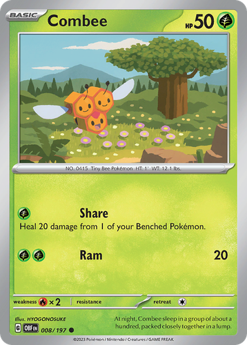 Combee #8 from Obsidian Flames - Common - Illustrated by HYOGONOSUKE