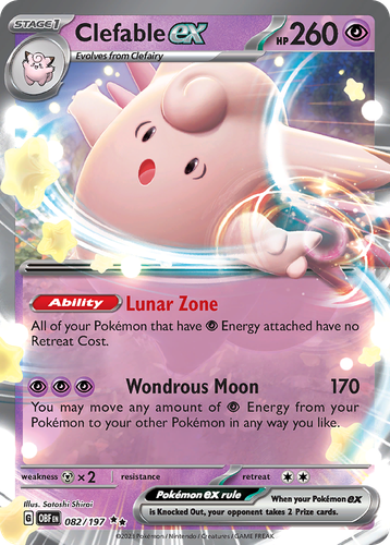 Clefable ex 82, Obsidian Flames