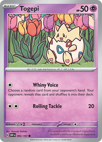 Togepi 83, Obsidian Flames