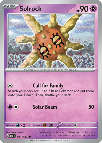 Solrock 93, Obsidian Flames