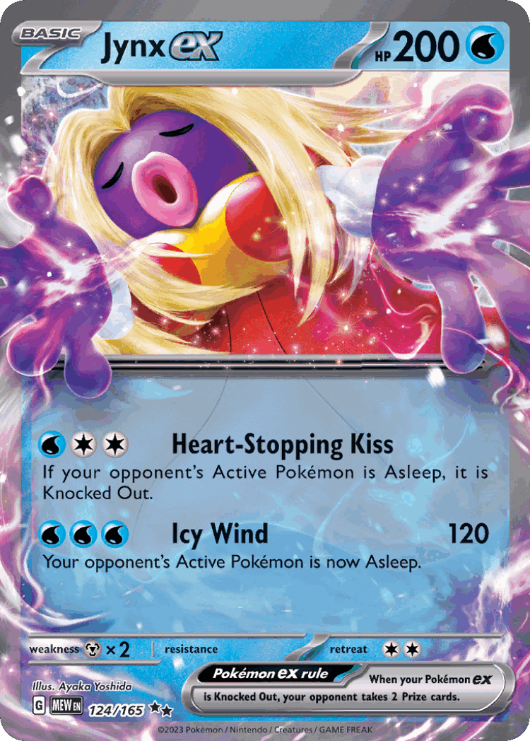 Jynx ex #124 from 151 - Double Rare - Illustrated by Ayaka Yoshida